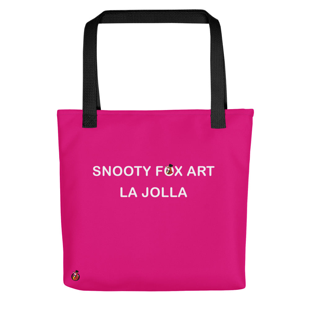 Snooty Fox Art Tote Bag - Snooty Fox Art Logo in Black