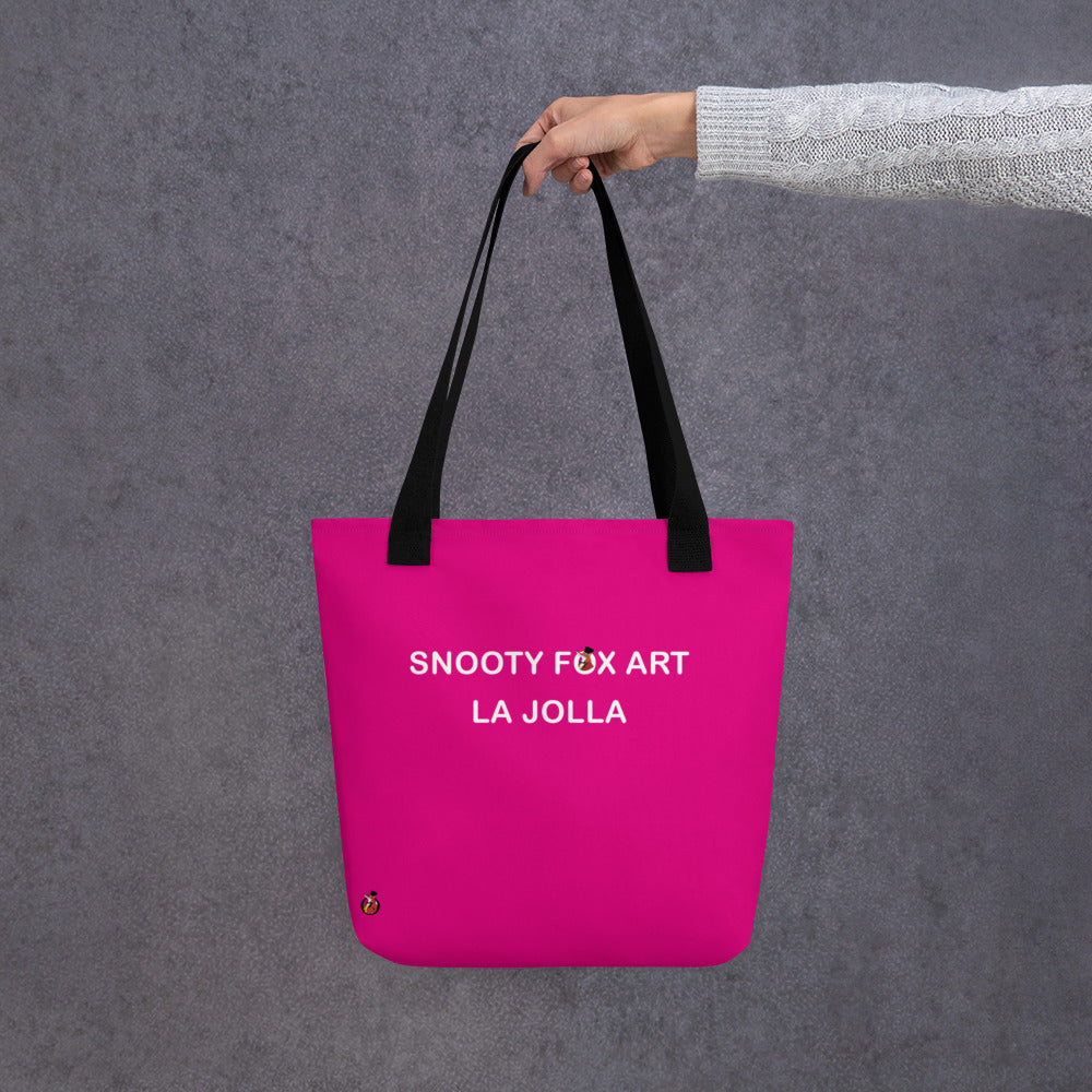 Snooty Fox Art Tote Bag - Snooty Fox Art Logo in Black