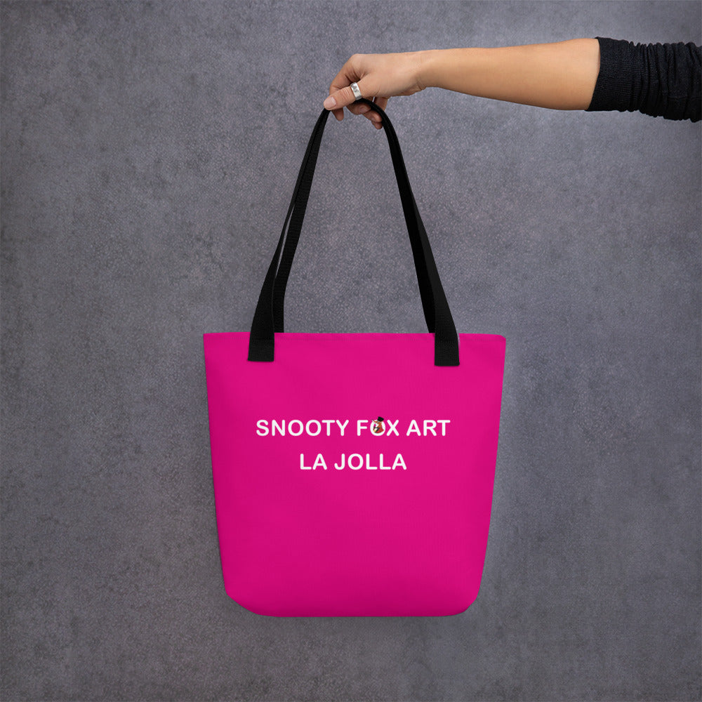 Snooty Fox Art Tote Bag - Mexico Pink La Jolla