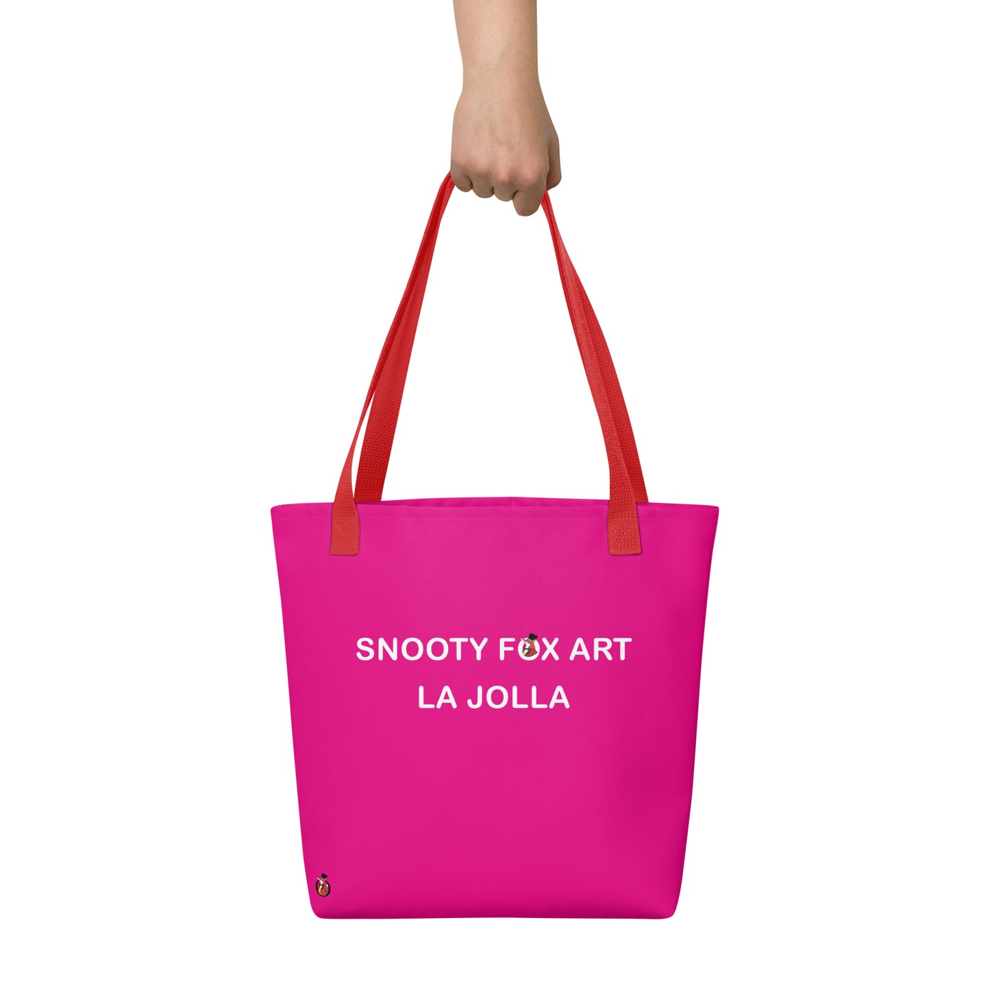 Snooty Fox Art Tote Bag - Snooty Fox Art Logo in Black