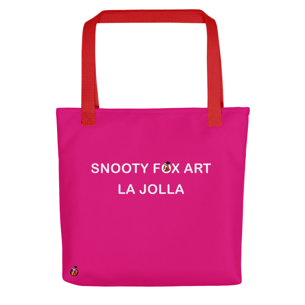 Snooty Fox Art Tote Bag - Snooty Fox Art Logo in Black