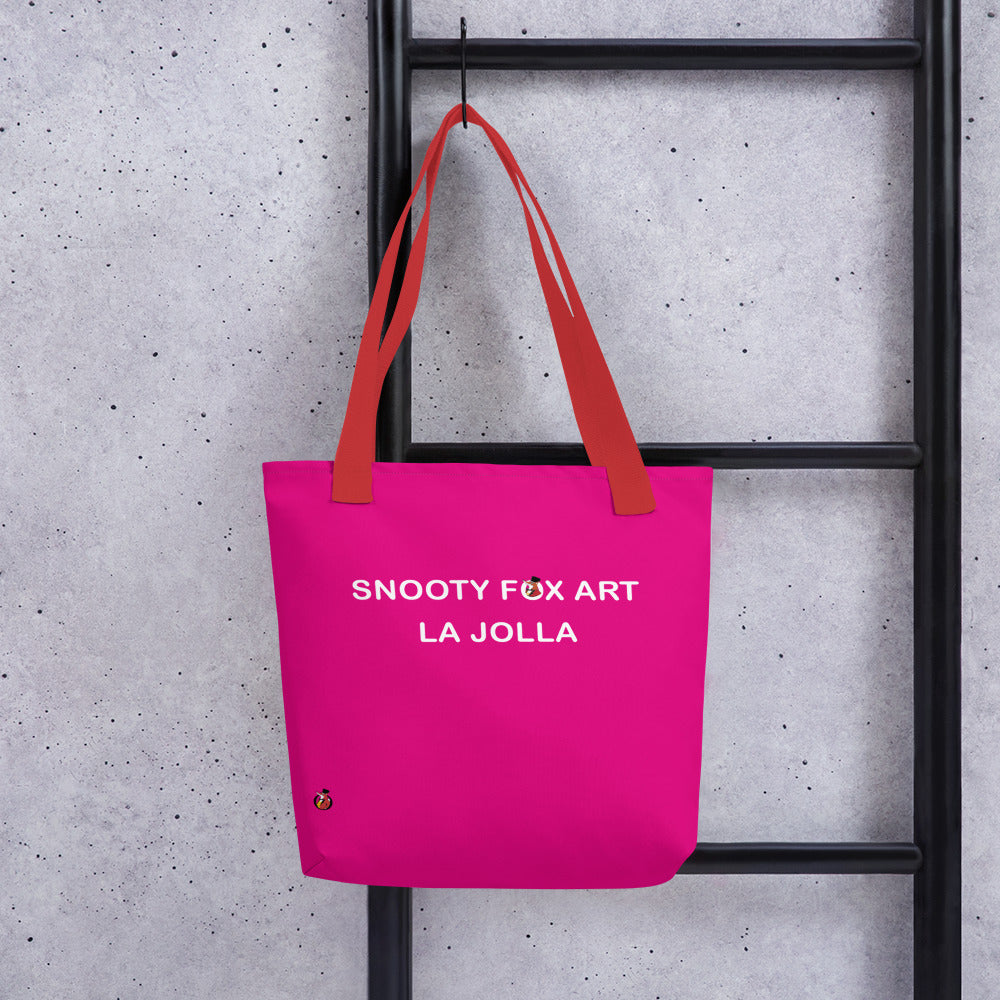 Snooty Fox Art Tote Bag - Snooty Fox Art Logo in Black