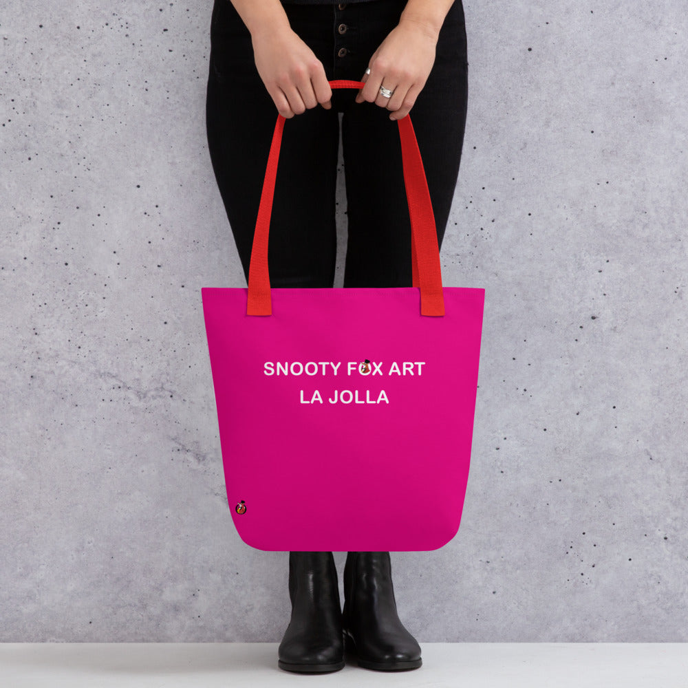 Snooty Fox Art Tote Bag - Snooty Fox Art Logo in Black