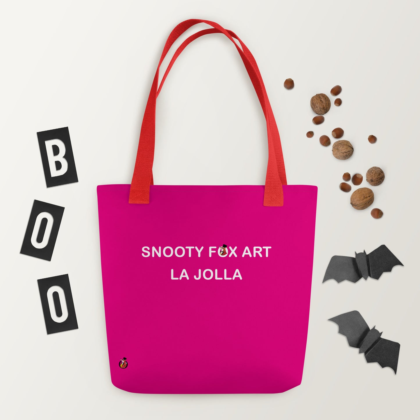 Snooty Fox Art Tote Bag - Snooty Fox Art Logo in Black