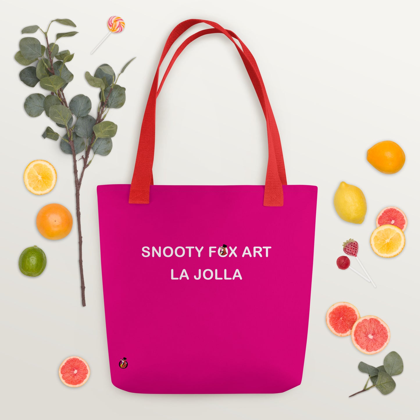 Snooty Fox Art Tote Bag - Snooty Fox Art Logo in Black