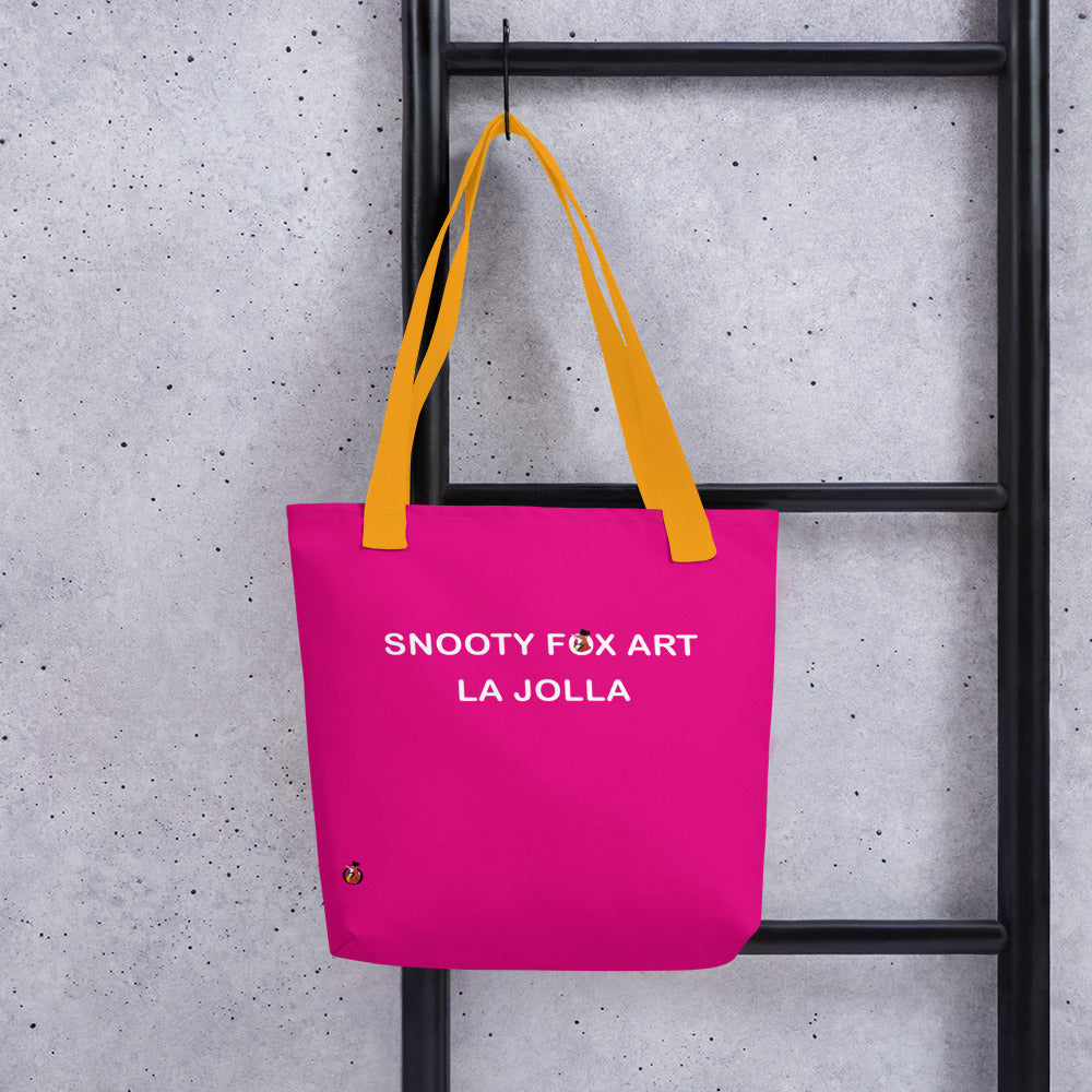Snooty Fox Art Tote Bag - Snooty Fox Art Logo in Black