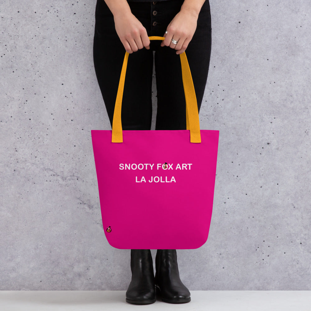 Snooty Fox Art Tote Bag - Snooty Fox Art Logo in Black