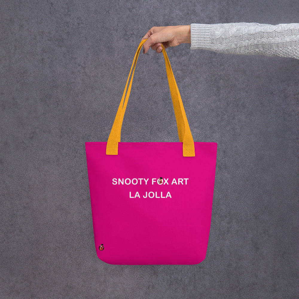 Snooty Fox Art Tote Bag - Snooty Fox Art Logo in Black