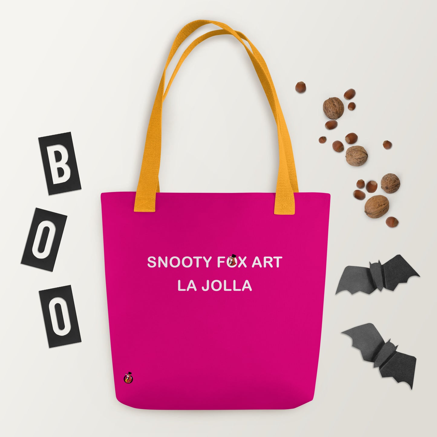 Snooty Fox Art Tote Bag - Snooty Fox Art Logo in Black