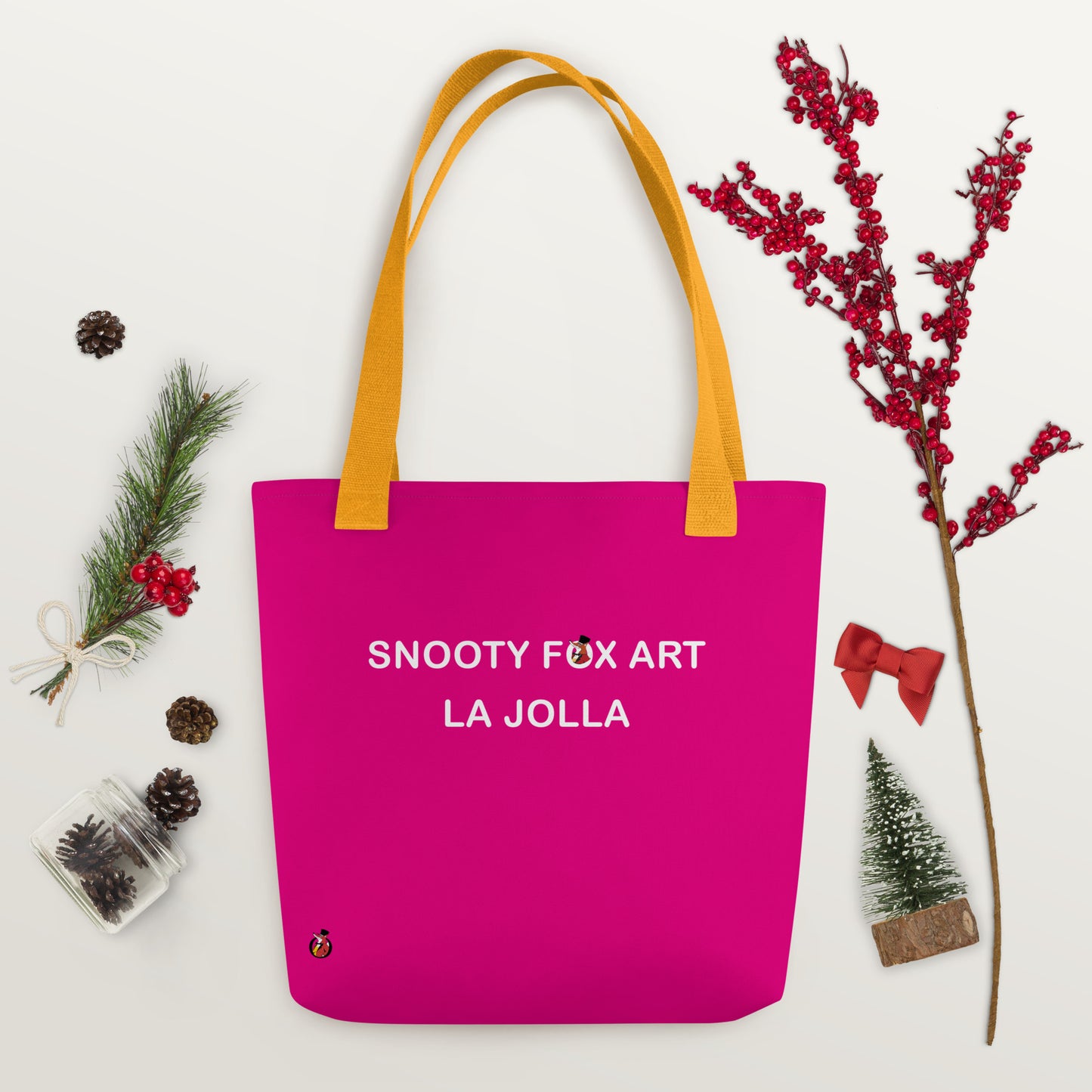 Snooty Fox Art Tote Bag - Snooty Fox Art Logo in Black