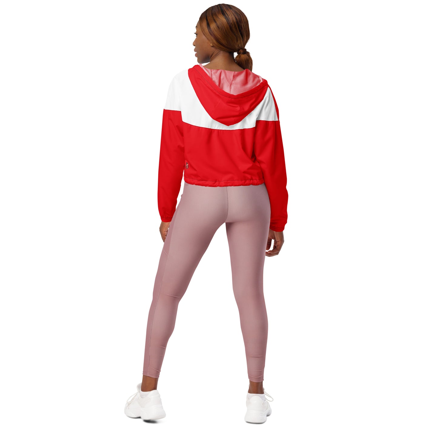 Snooty Fox Art Women’s Cropped Windbreaker - Devil Logo
