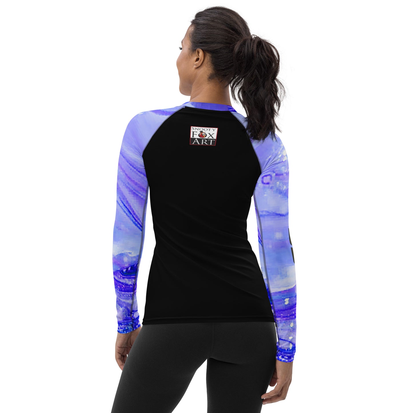 Snooty Fox Art Women's Rash Guard - Snooty Fox Art & Romero Pattern