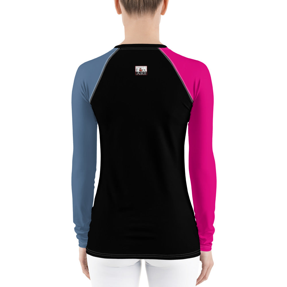 Snooty Fox Art Women's Rash Guard - Surfer Girl