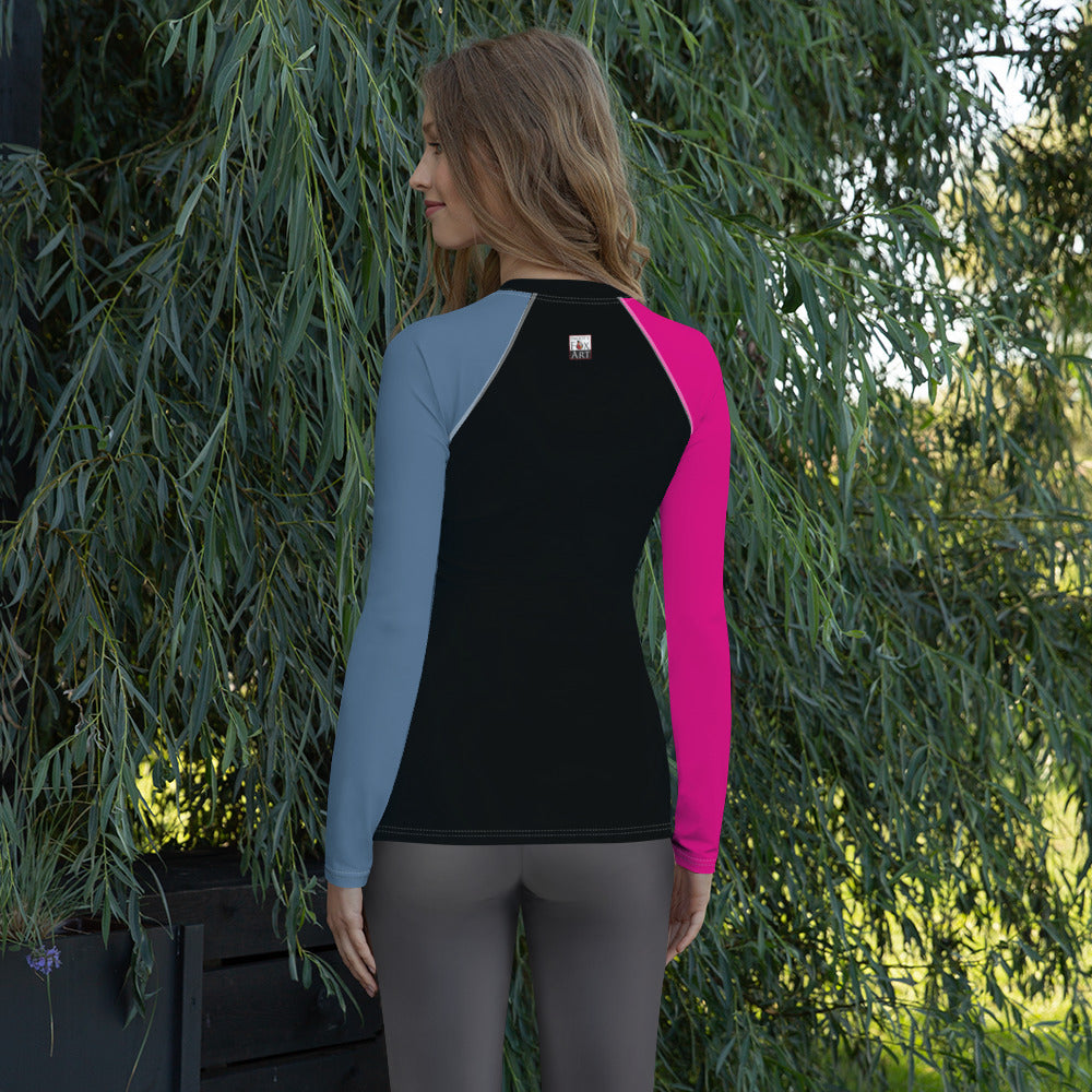 Snooty Fox Art Women's Rash Guard - Surfer Girl