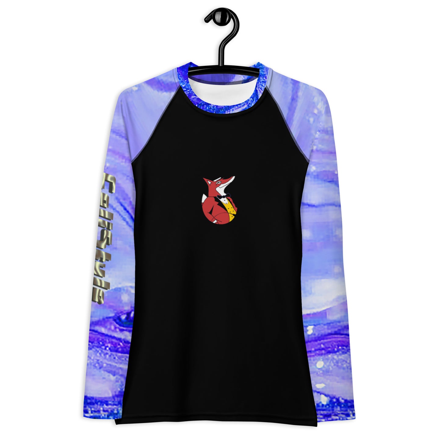 Snooty Fox Art Women's Rash Guard - Snooty Fox Art & Romero Pattern
