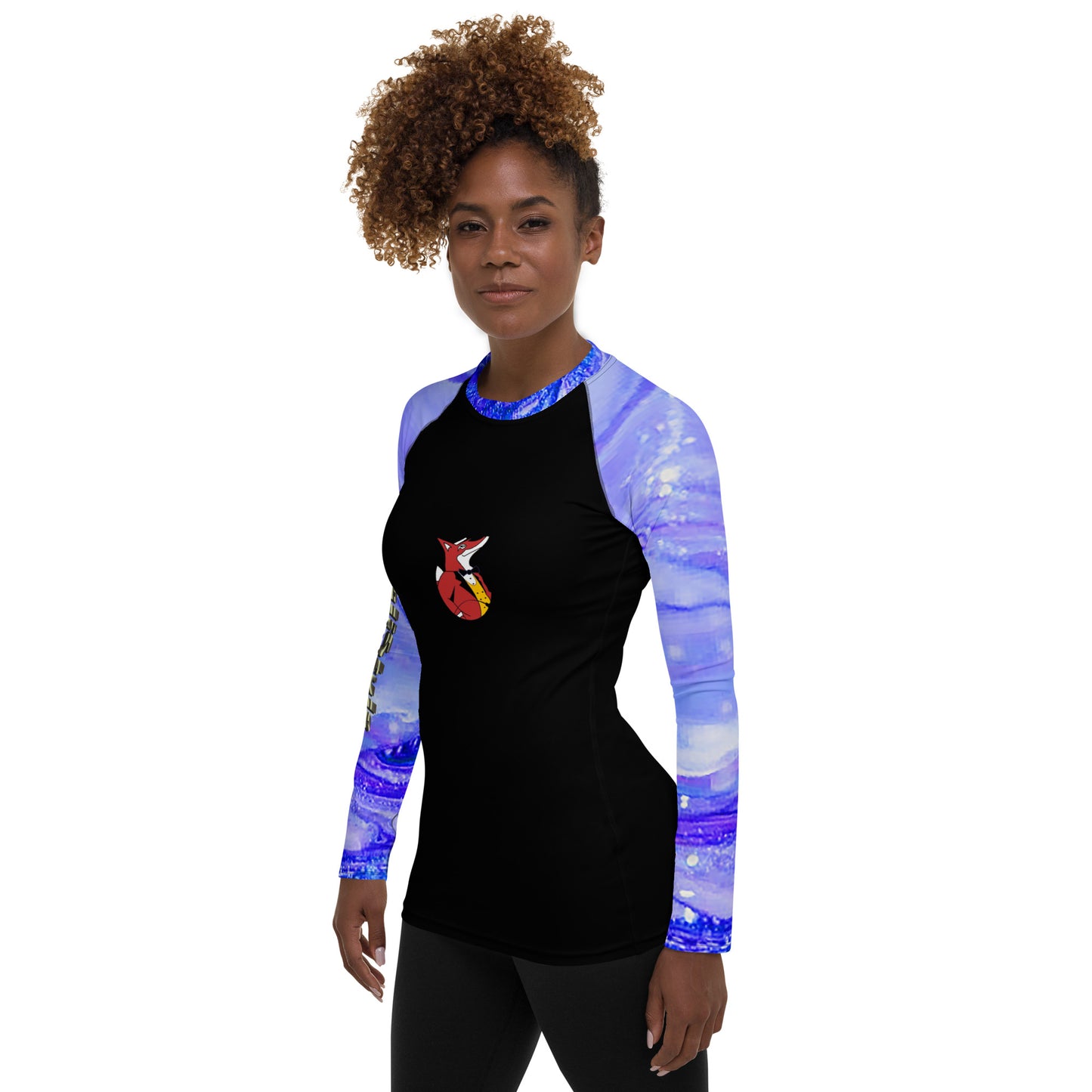 Snooty Fox Art Women's Rash Guard - Snooty Fox Art & Romero Pattern