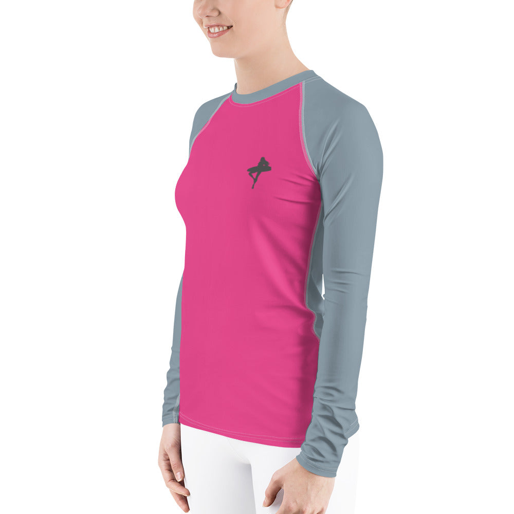 Snooty Fox Art Women's Rash Guard - Surfer Girl