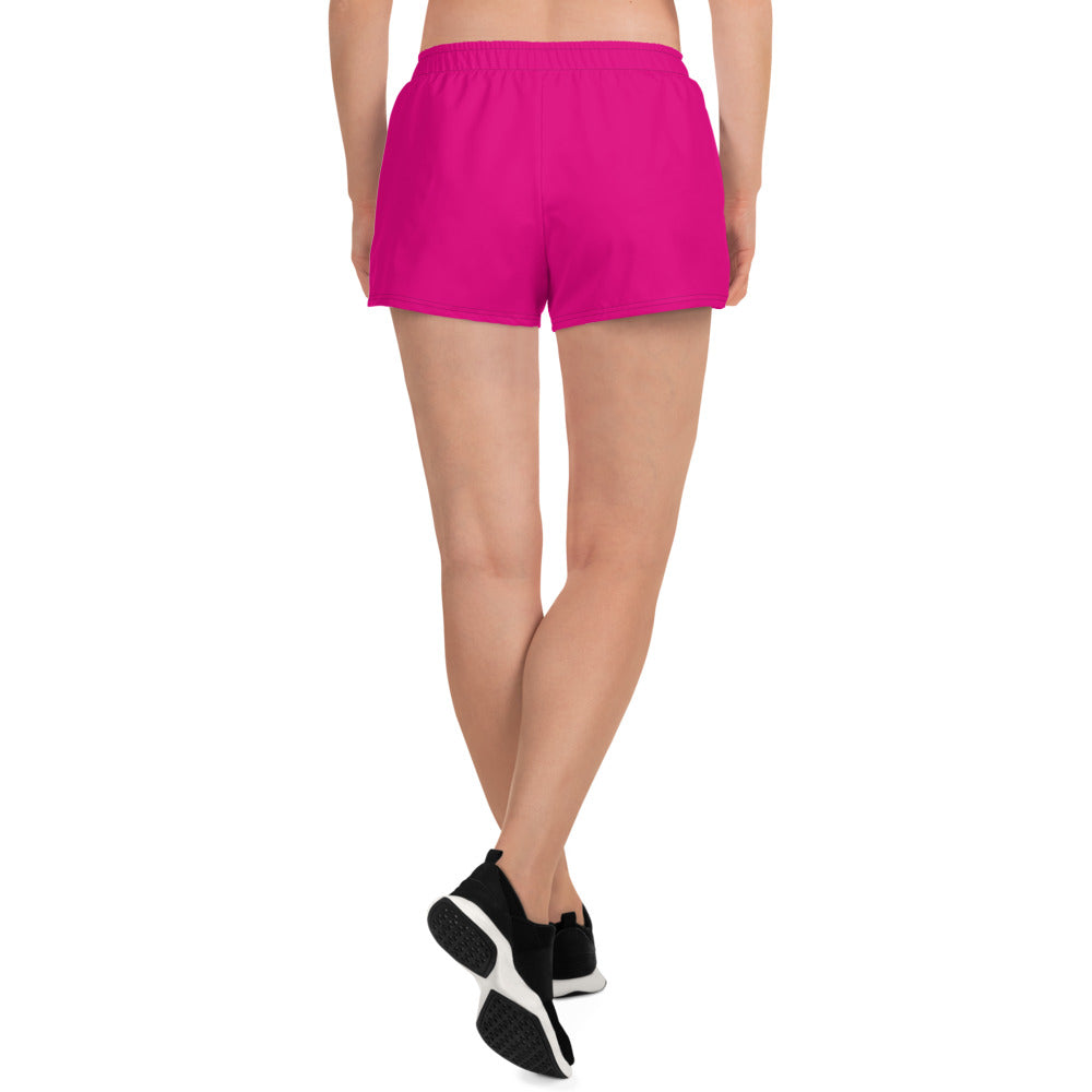 Snooty Fox Art Women’s Athletic Shorts - Mexico Pink Tone / Logo