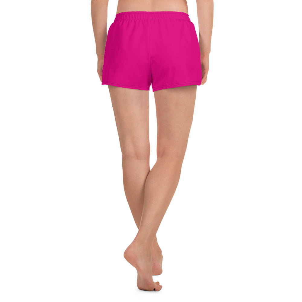Snooty Fox Art Women’s Athletic Shorts - Mexico Pink Tone / Logo