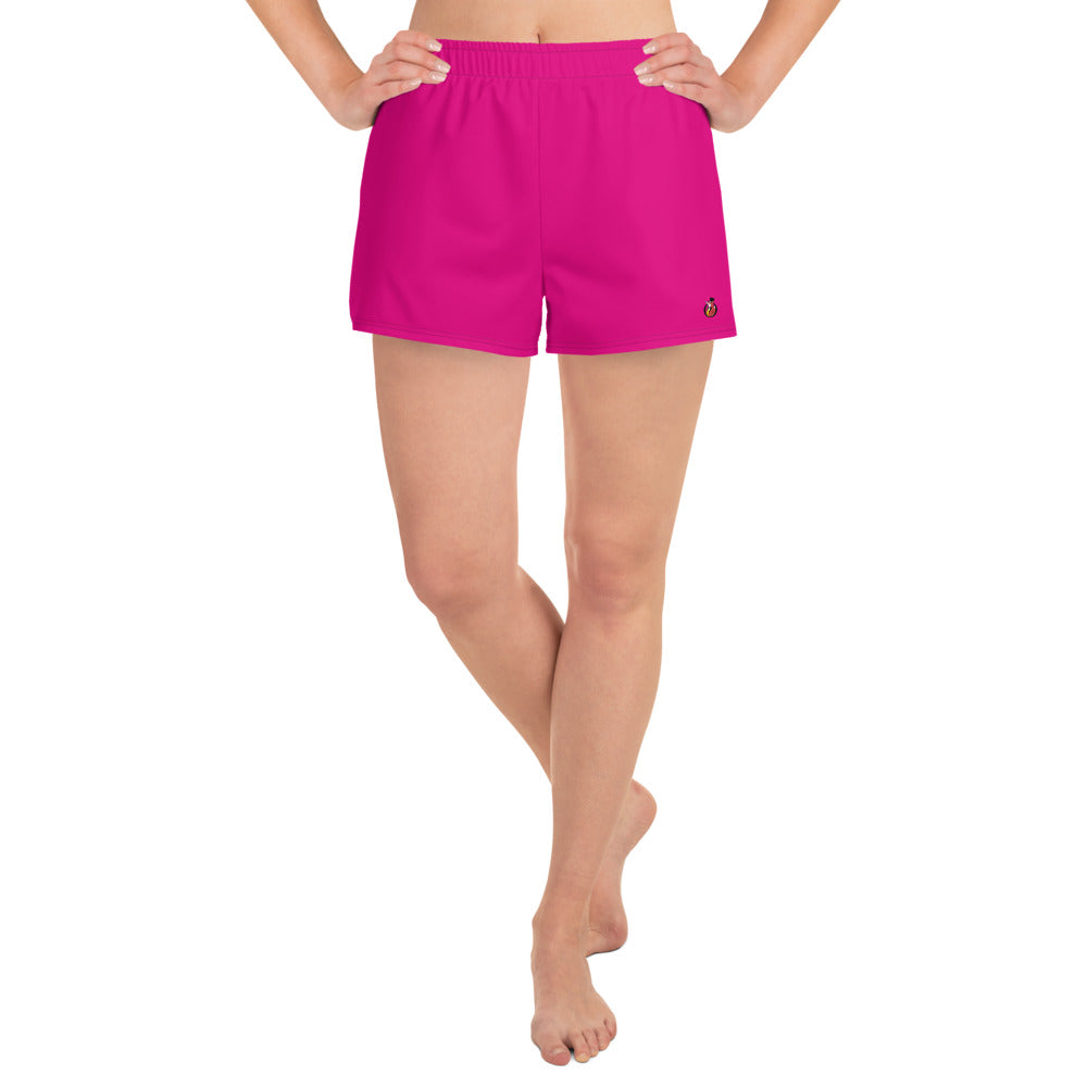 Snooty Fox Art Women’s Athletic Shorts - Mexico Pink Tone / Logo