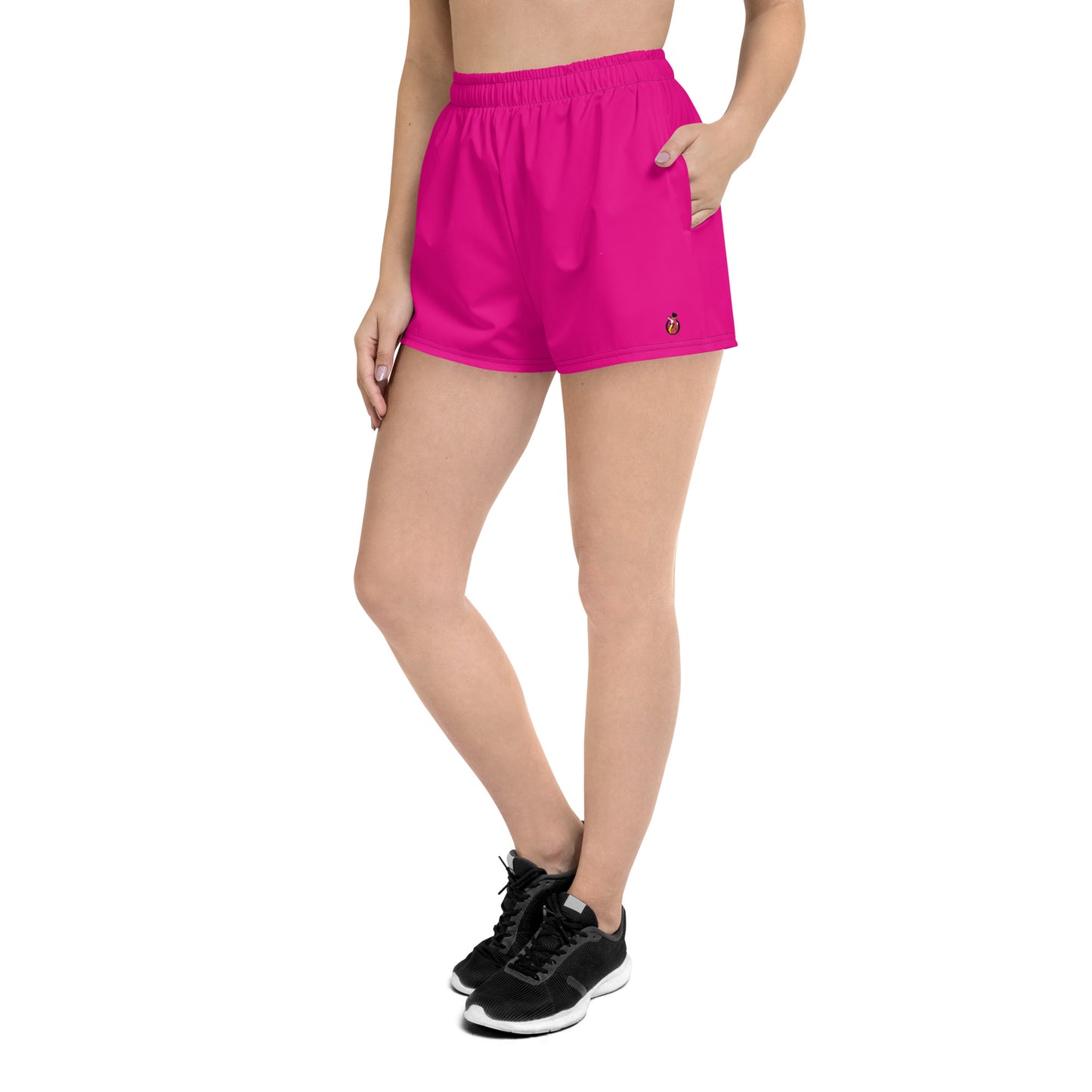Snooty Fox Art Women’s Athletic Shorts - Mexico Pink Tone / Logo