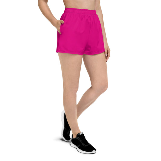 Snooty Fox Art Women’s Athletic Shorts - Mexico Pink Tone / Logo
