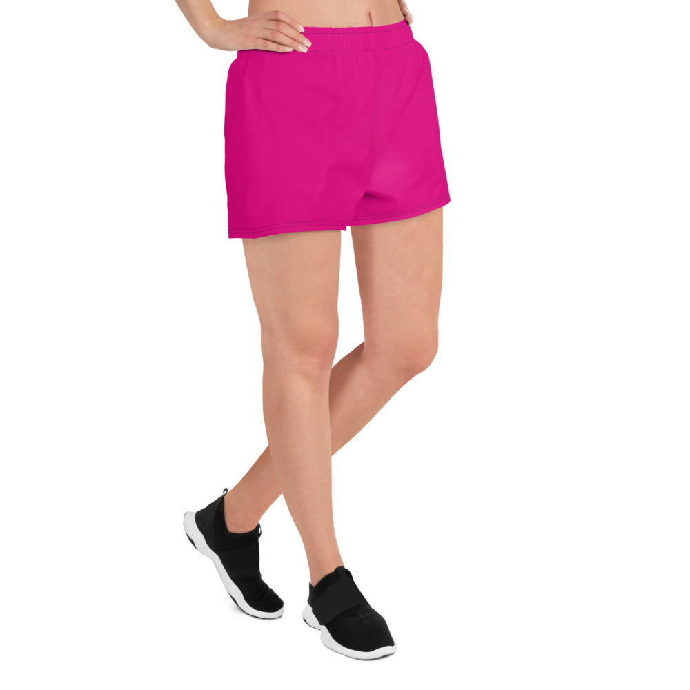 Snooty Fox Art Women’s Athletic Shorts - Mexico Pink Tone / Logo