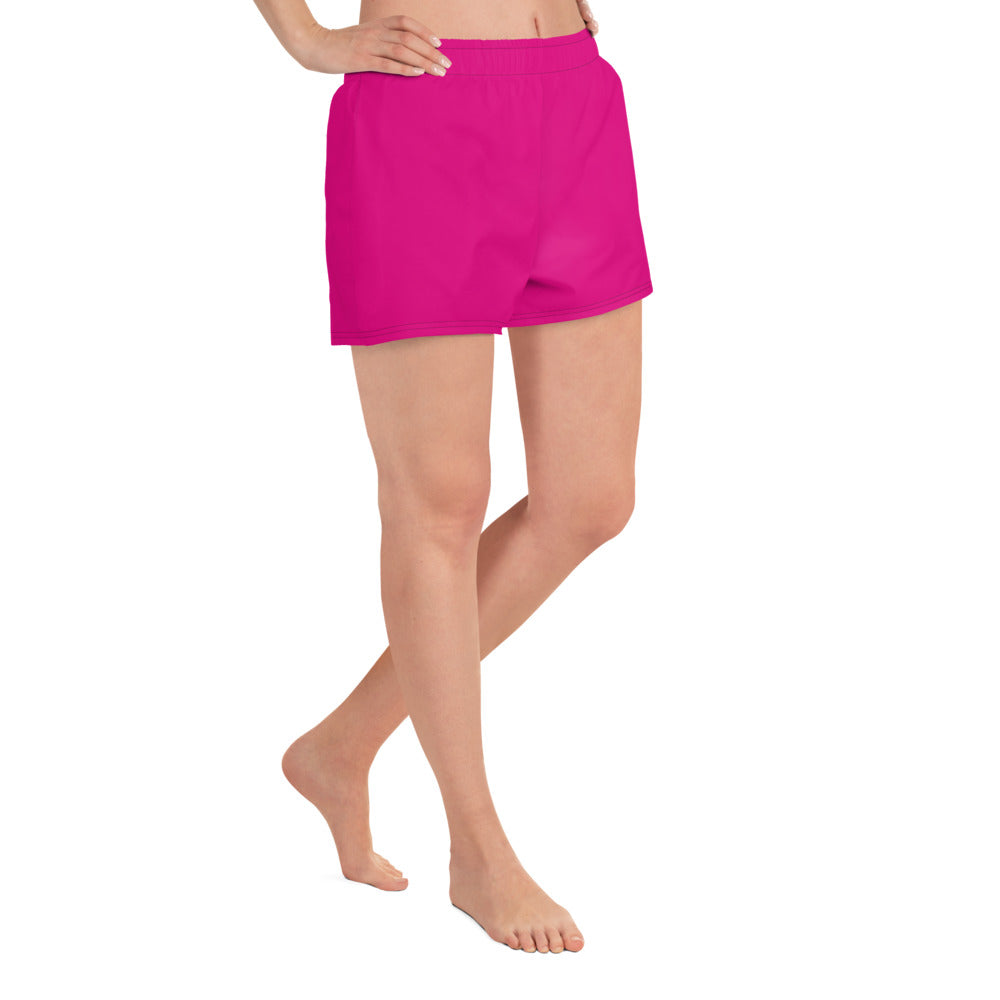 Snooty Fox Art Women’s Athletic Shorts - Mexico Pink Tone / Logo