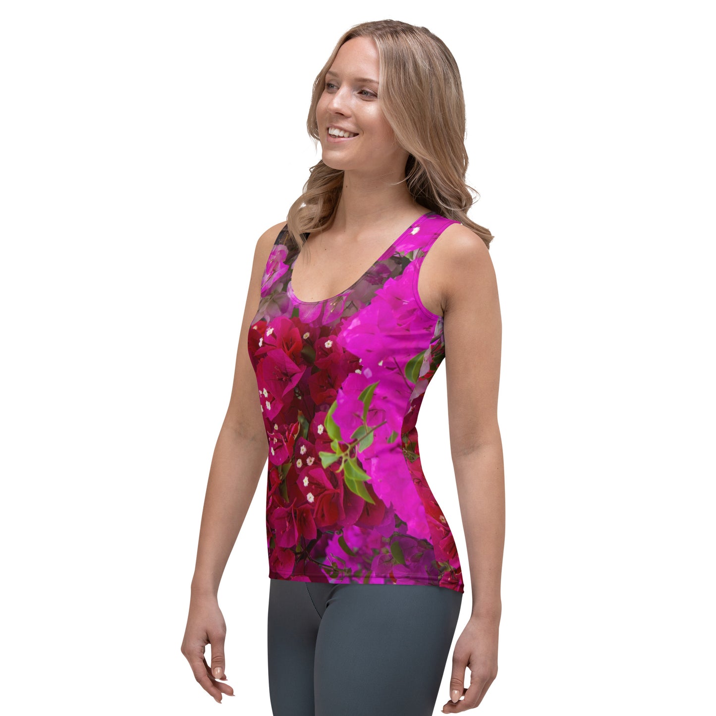 Snooty Fox Art Tank Top - Floral Bougainvillea