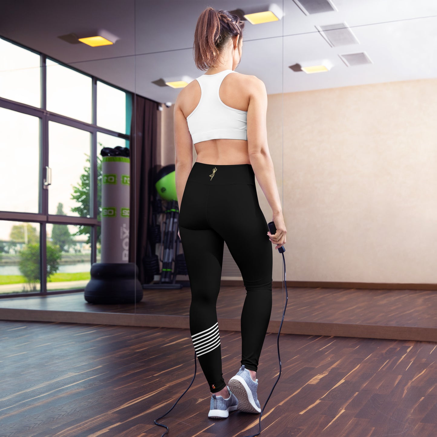 Snooty Fox Art Yoga Leggings - Yoga Logo