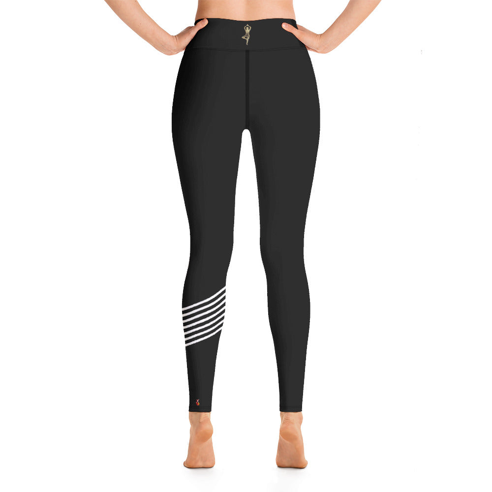 Snooty Fox Art Yoga Leggings - Yoga Logo