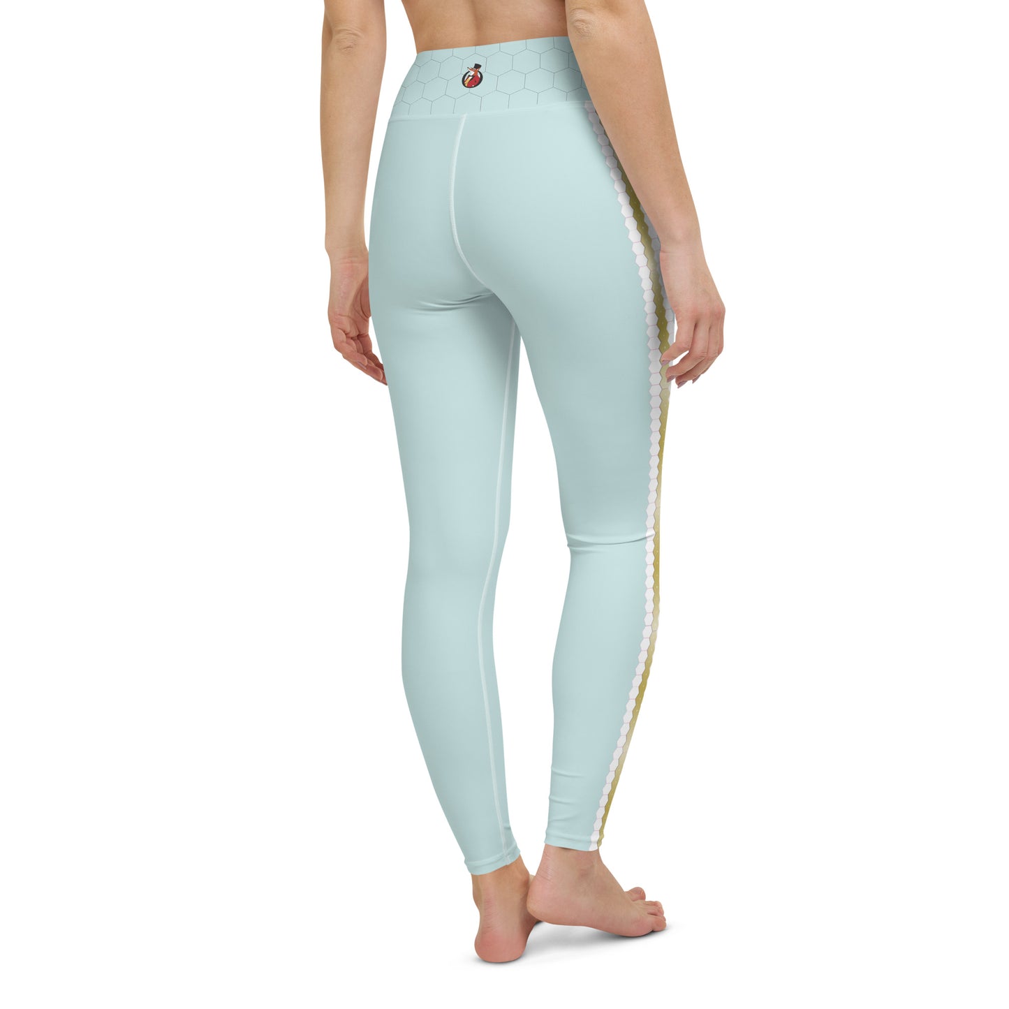 Snooty Fox Art Yoga Leggings - Hexed Skylight Tone