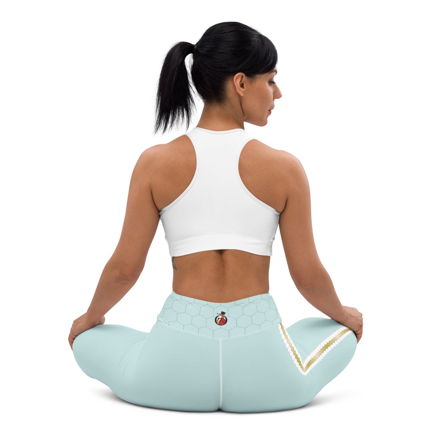 Snooty Fox Art Yoga Leggings - Hexed Skylight Tone