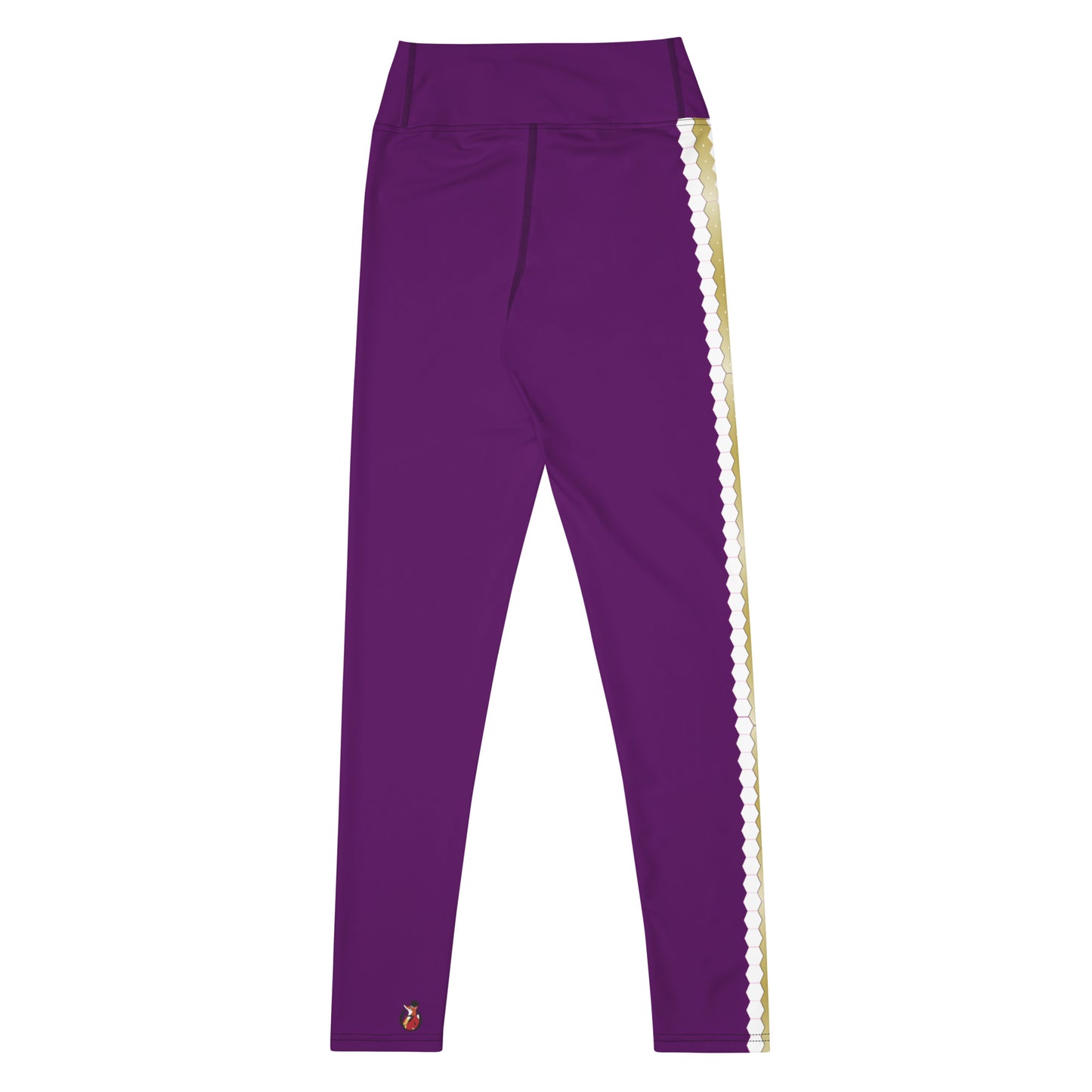 Snooty Fox Art Yoga Leggings - San Diego Indigo Tone & Hex Stripe