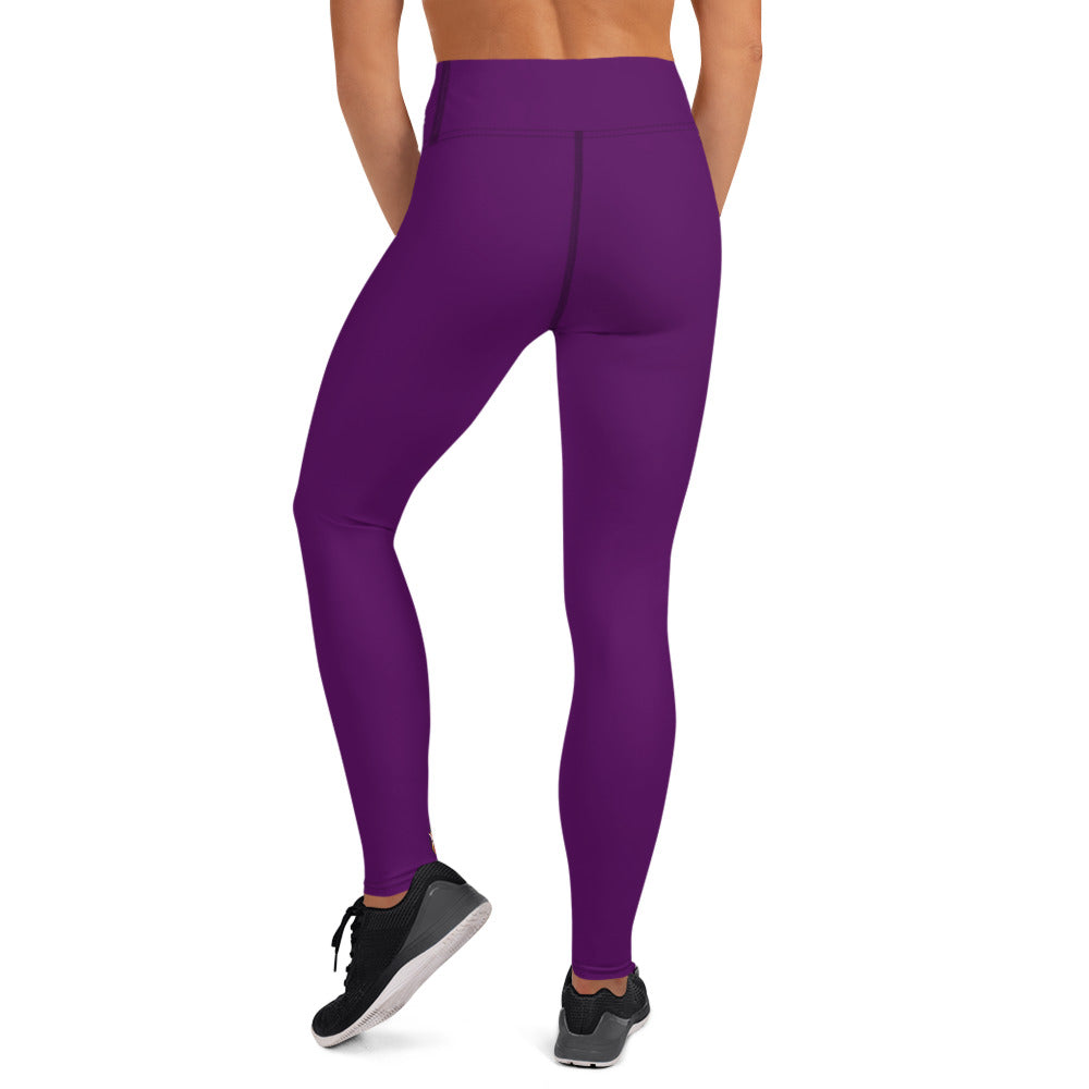 Snooty Fox Art Yoga Leggings - San Diego Indigo Tone & Hex Stripe