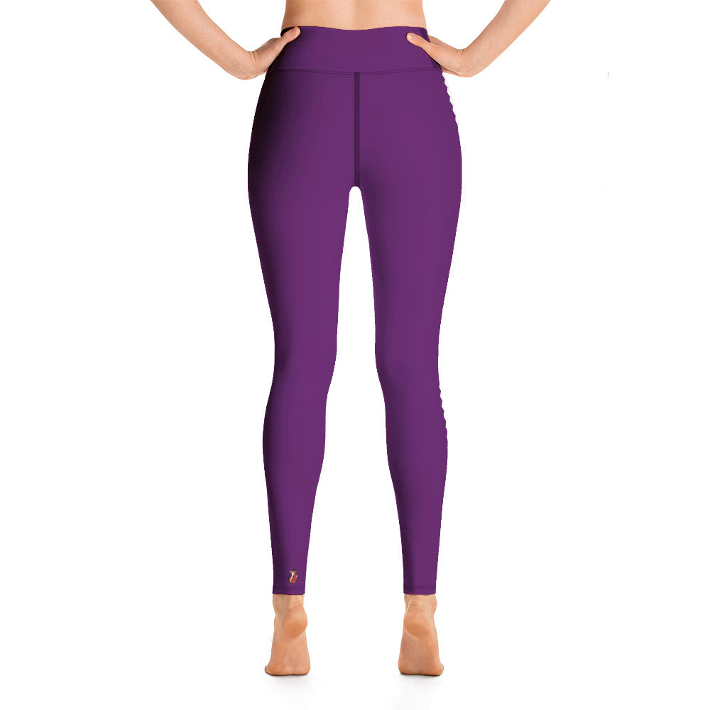 Snooty Fox Art Yoga Leggings - San Diego Indigo Tone & Hex Stripe