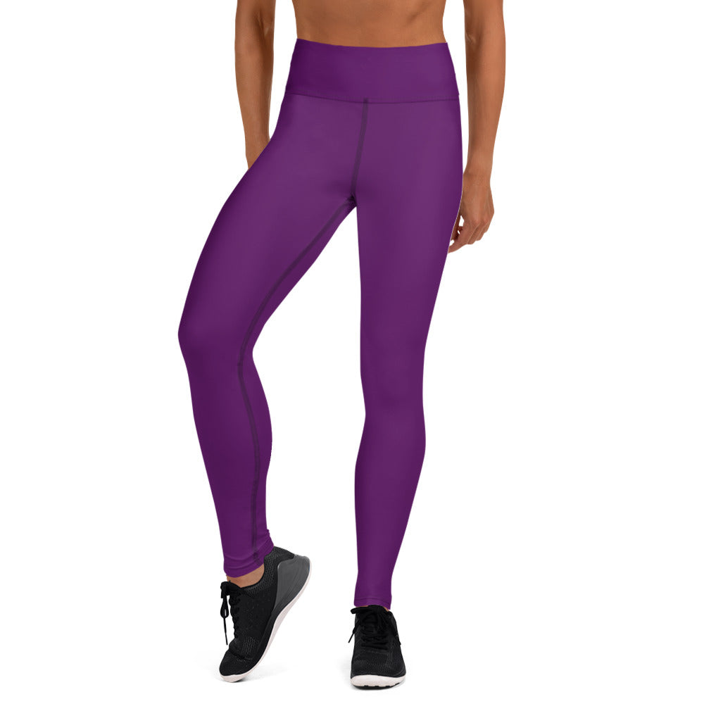 Snooty Fox Art Yoga Leggings - San Diego Indigo Tone & Hex Stripe