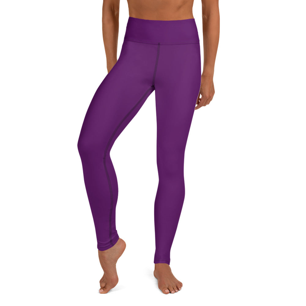 Snooty Fox Art Yoga Leggings - San Diego Indigo Tone & Hex Stripe