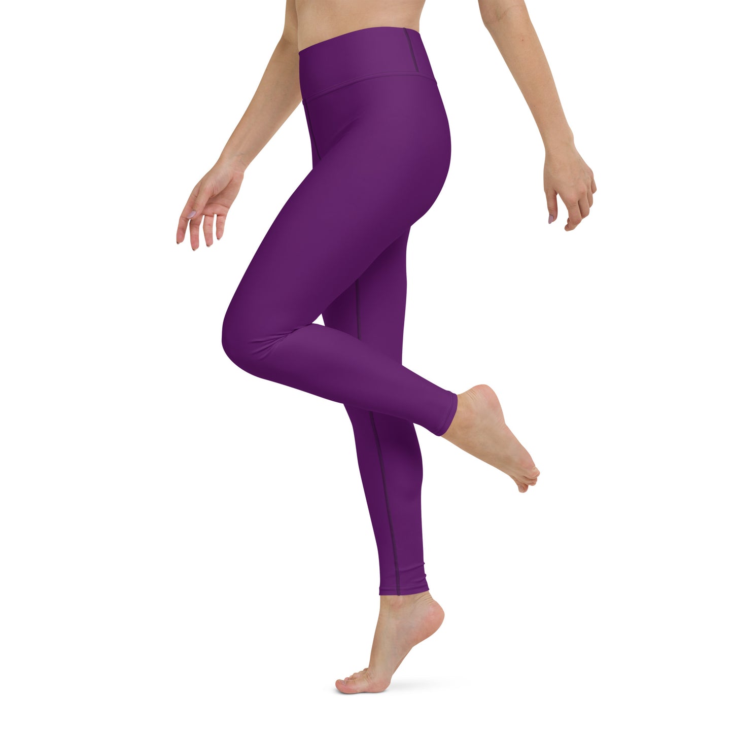 Snooty Fox Art Yoga Leggings - San Diego Indigo Tone & Hex Stripe