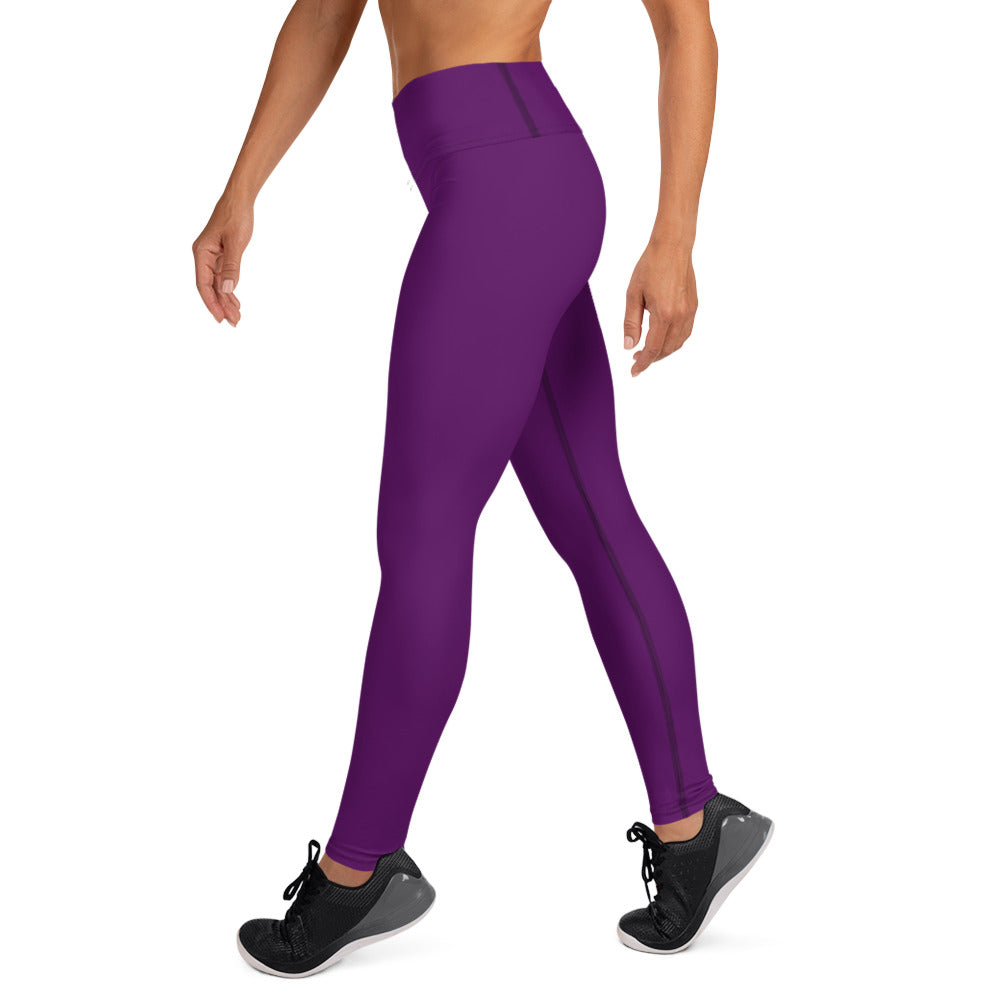 Snooty Fox Art Yoga Leggings - San Diego Indigo Tone & Hex Stripe