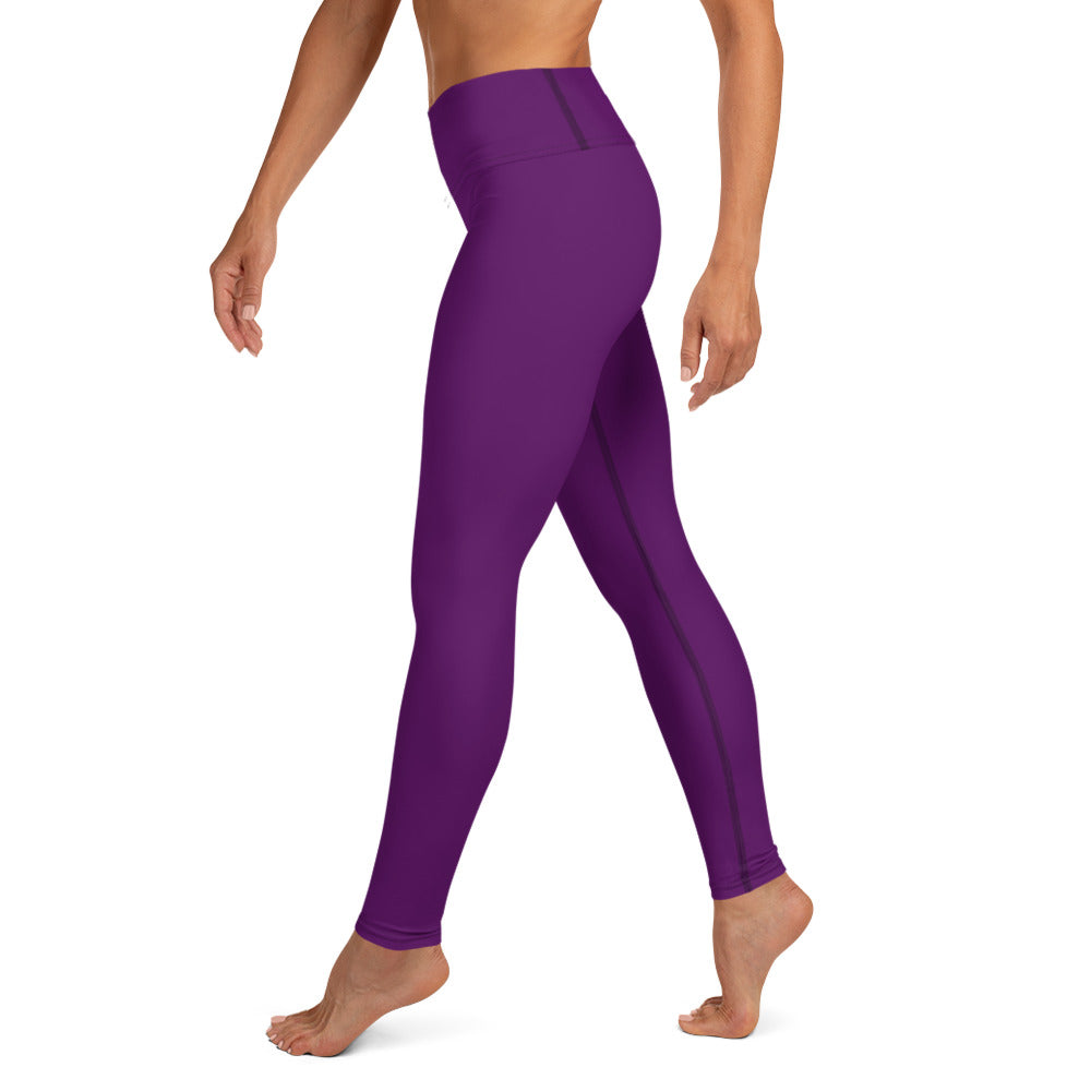 Snooty Fox Art Yoga Leggings - San Diego Indigo Tone & Hex Stripe