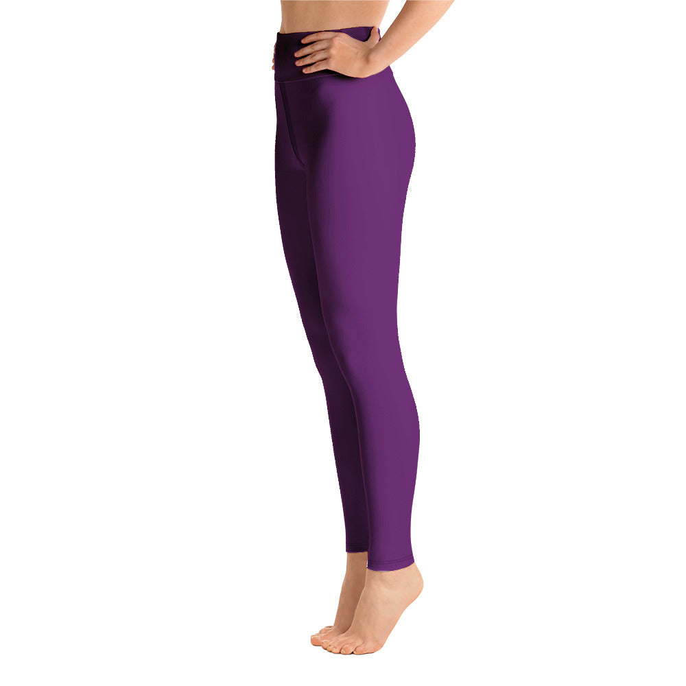 Snooty Fox Art Yoga Leggings - San Diego Indigo Tone & Hex Stripe