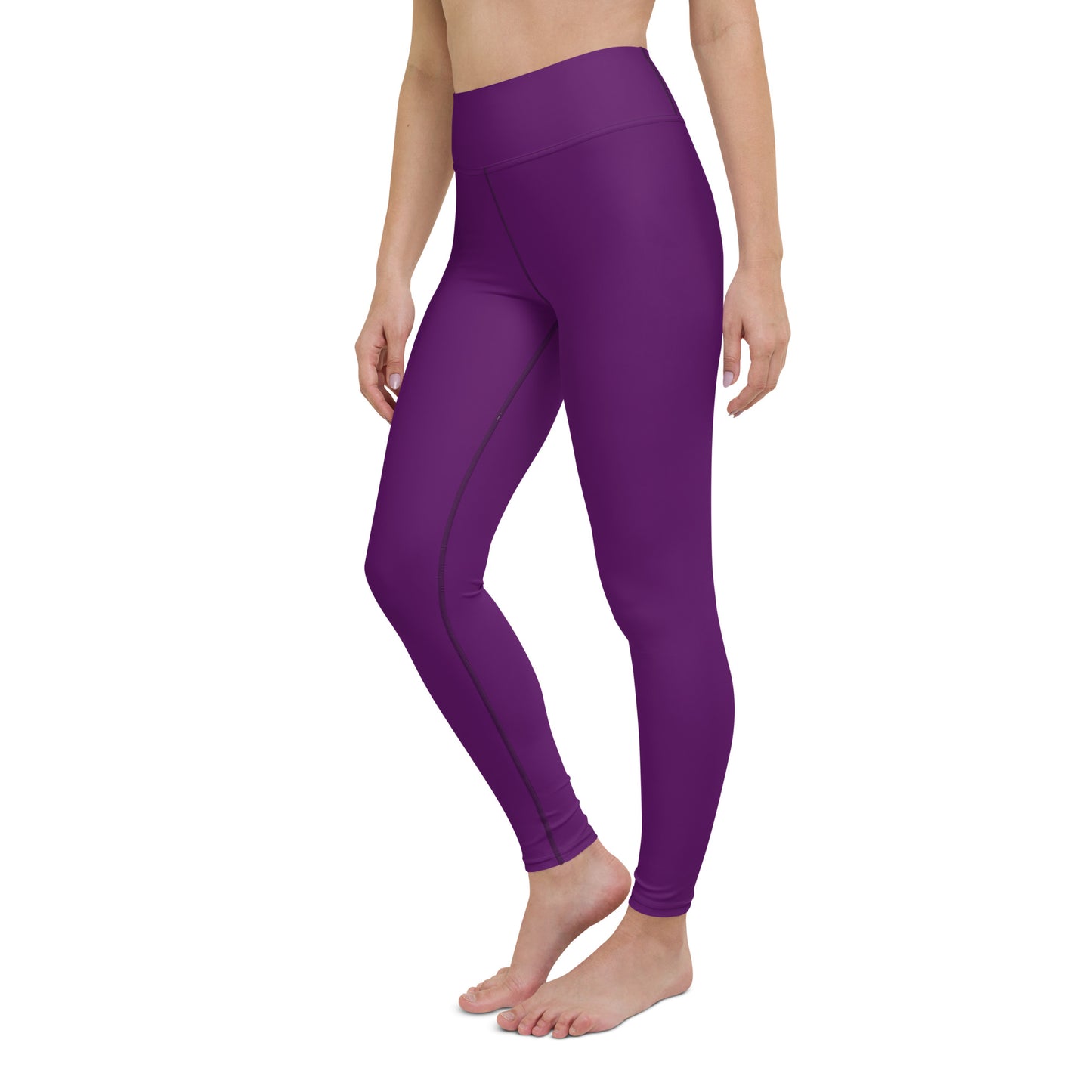 Snooty Fox Art Yoga Leggings - San Diego Indigo Tone & Hex Stripe