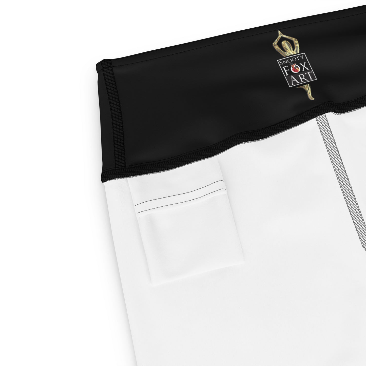 Snooty Fox Art Yoga Leggings - Yoga Logo
