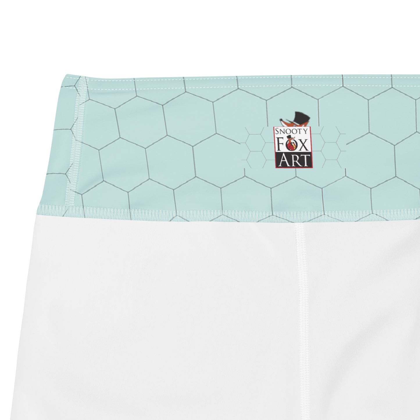 Snooty Fox Art Yoga Leggings - Hexed Skylight Tone