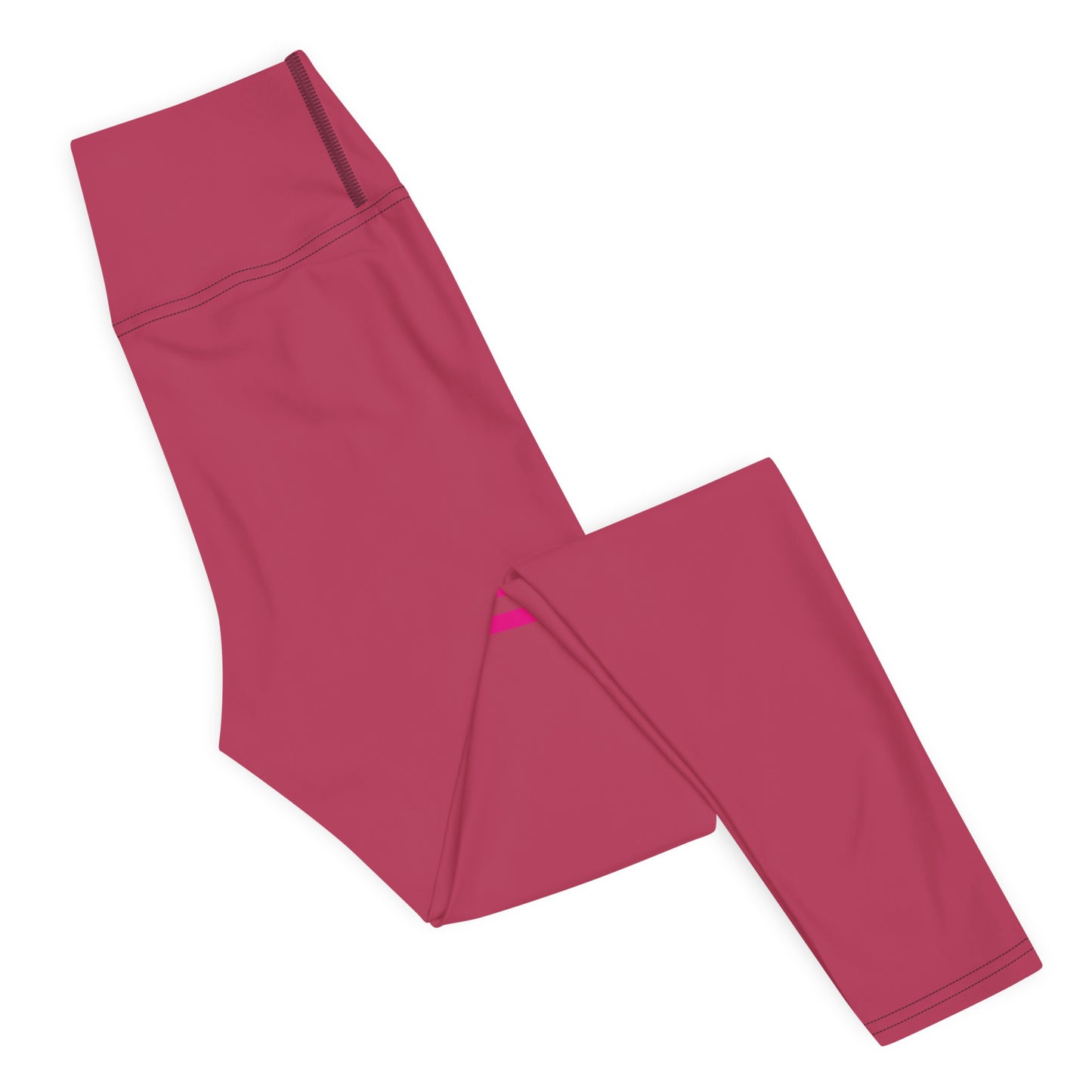 Snooty Fox Art Yoga Leggings - Viva Magenta & Stripes