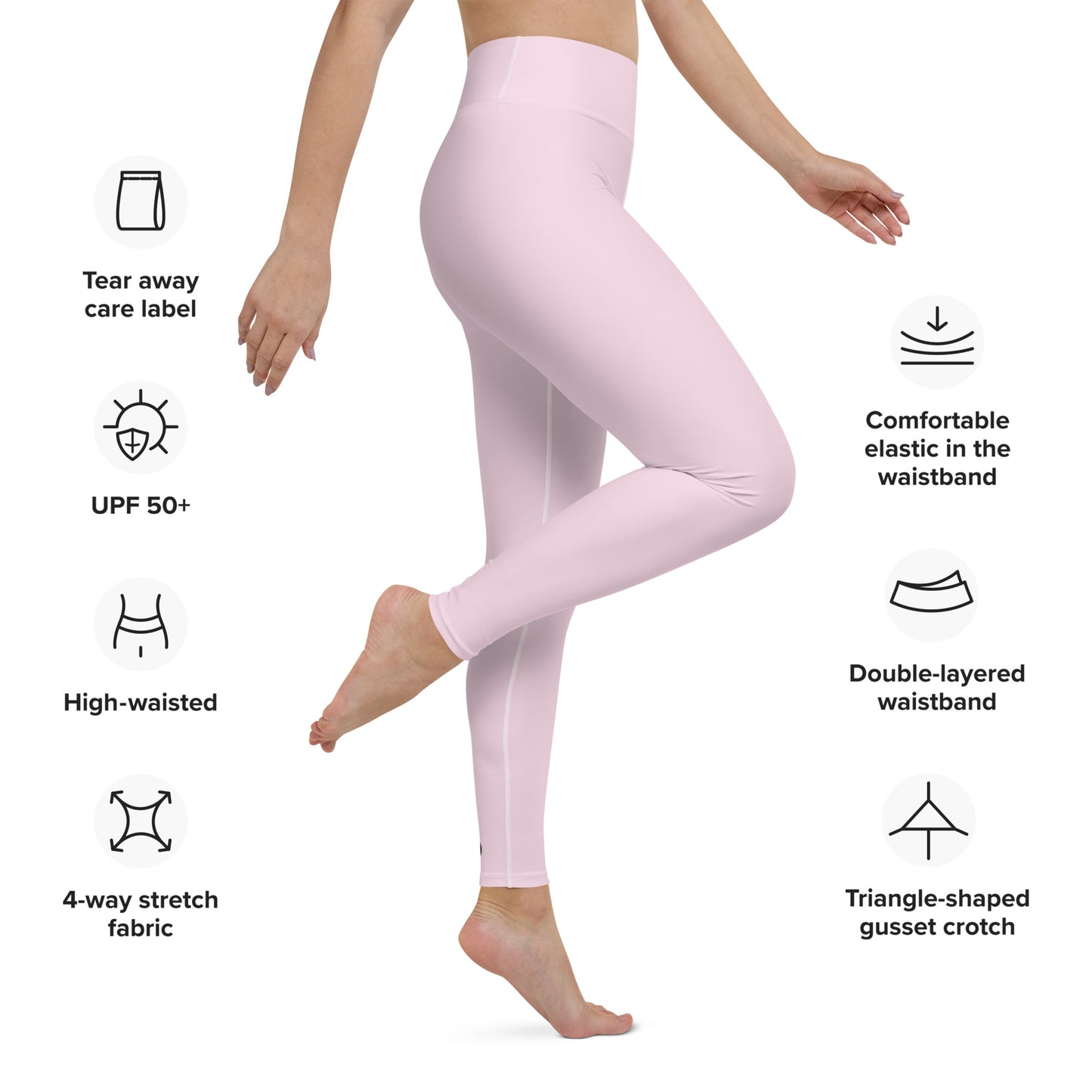 Snooty Fox Art Yoga Leggings - Vanilla Cream