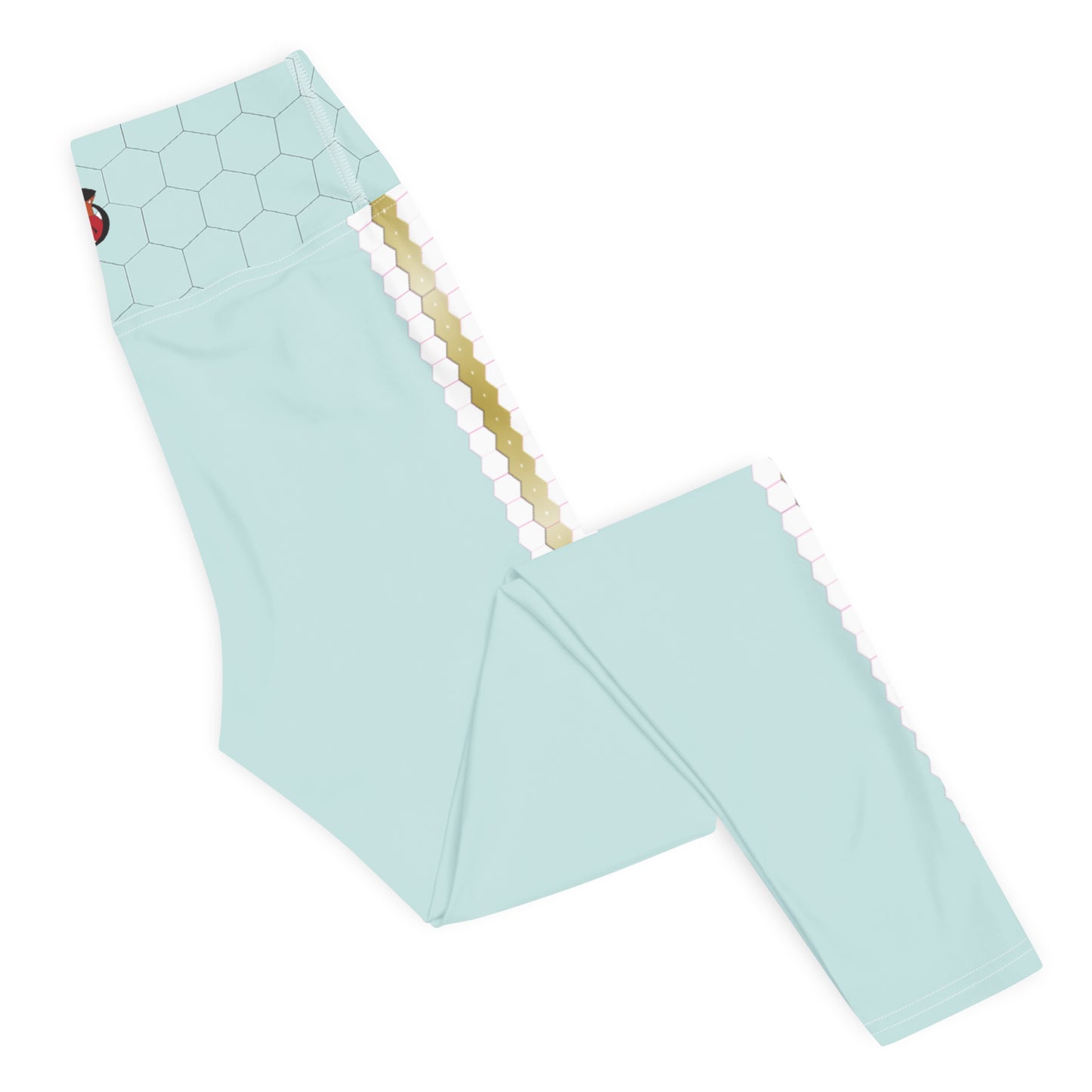 Snooty Fox Art Yoga Leggings - Hexed Skylight Tone