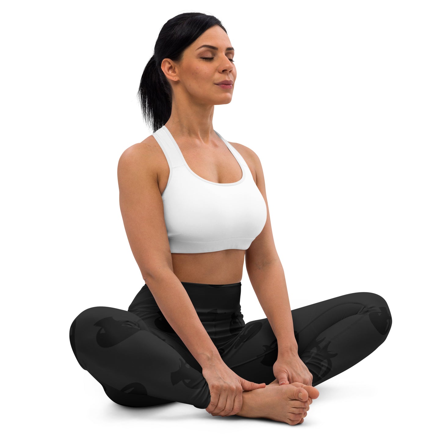Snooty Fox Art Yoga Leggings - Logo in Black