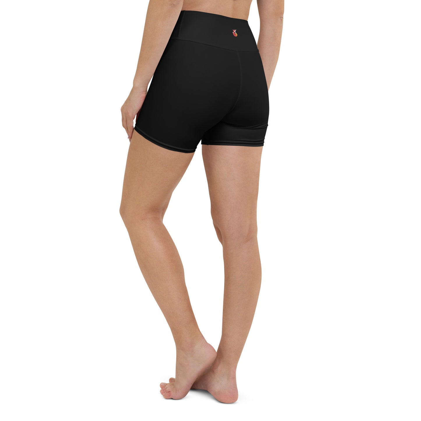 Snooty Fox Art Yoga Shorts - Devil Logo